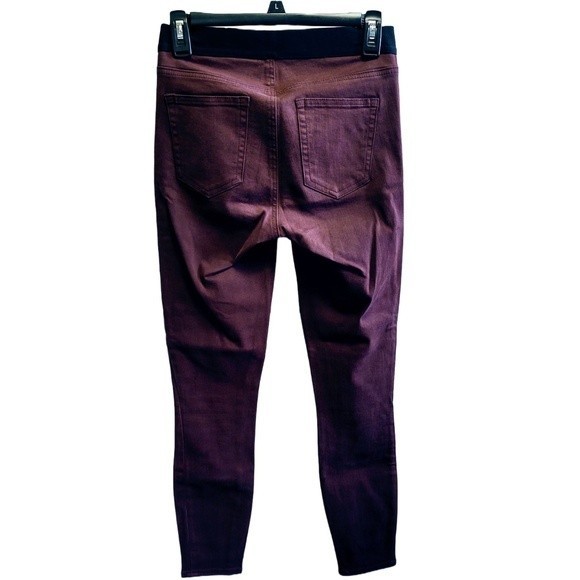 EUC GAP 1969 RESOLUTION SOFT WINE PULL-ON LEGGINGS ELASTIC WAISTBAND SIZE 26R - Picture 2 of 6